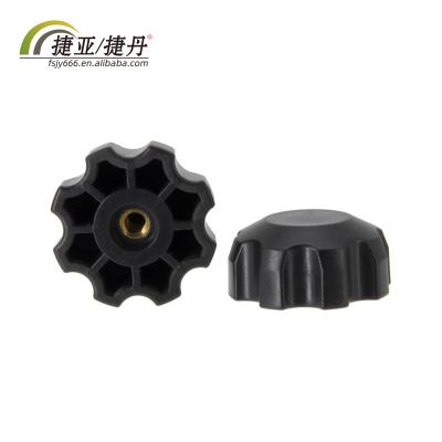 China Health Care M8 Threaded Through Hole Black Plastic Handle Lock Nut for sale