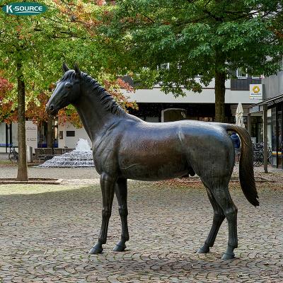 China China Garden Park Statue Large Decorative Bronze Animal Metal Horse Brass Sculpture for sale