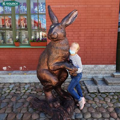 China Europe Large Garden Decoration Art Wholesale Custom Bronze Casting Hares Statue for sale