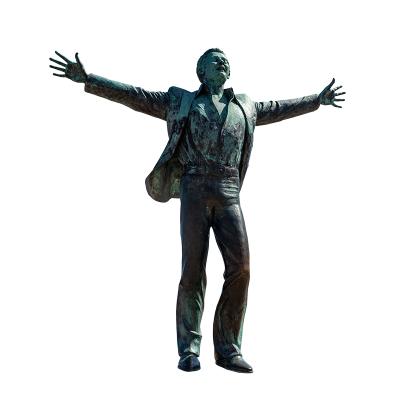 China Europe life size famous bronze statue of singer Domenico Modugno for sale