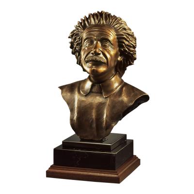 China People World Famous Albert Einstein Bust Casting Bronze Bust for sale