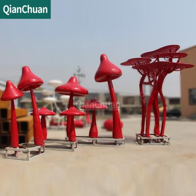 China China Large Outdoor Metal Sculpture Abstract Public Mushroom Sculpture for sale