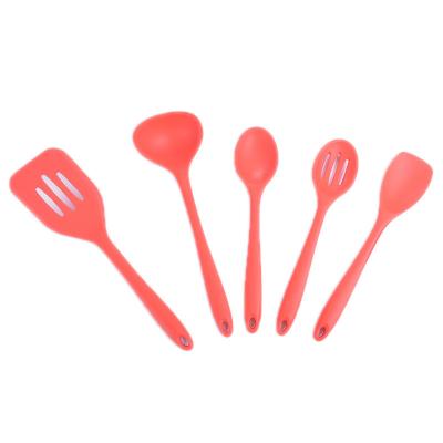 China Viable Factory Outlet 5 Pieces / Set Silicone Bakeware Set Heat Resistant Nonstick Spoon Turner Kitchen Pastry Spatula Utensils for sale