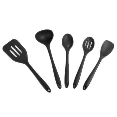 China 5 Pcs Viable / Set Silicone Bakeware Set Heat Resistant Nonstick Spoon Turner Kitchen Pastry Scraper Utensils for sale