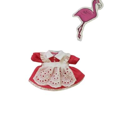 China stuffed & Plush Toy Molly Jasmine baby clothes clown little witch hood maid outfit ob11 doll red skirt costume for sale