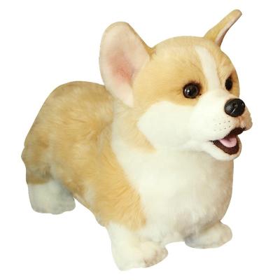 China Promotion Gifts Factory Customized High Quality Stuffed Corgi Stuffed Simulation Soft Plush Toy for sale