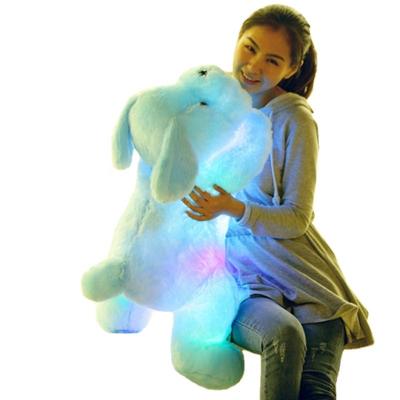 China Plush Toy Factory Direct Selling LED Plush Dog Doll Stuffed Sensory Luminescent Toy Dog for sale