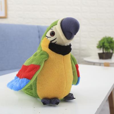 China Funny Educational Talking Electric Toy Parrot Bird Stuffed Toy Smart Toy for sale