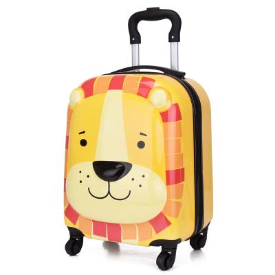 China Cute Kids Suitcase Kids Travel Trolley Luggage Bag Kids Trolley Suitcase Cartoon 18 Inch Kids Travel Bags Luggage for sale