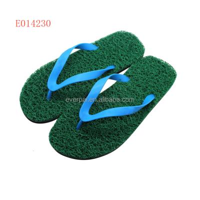 China High Quality Rubber Single Beach Flip Flop Grass Seesaw Grass Slippers for sale