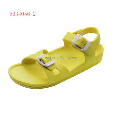 China EVA Yellow EVA Kids Sandals For Girls for sale