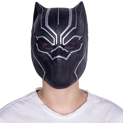 China Cosplay Black Panther Mask Latex Captain America 3 Civil War Eco-Friendly Hero Prop Halloween Costume Props for sale