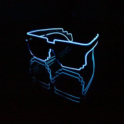 China 100% New Brand and High Quality Dropshipping LED Glasses Lead Glasses Lights Shading Glowing Night Xmas Activities Wedding Birthday Party Flashing Light Decoration for sale