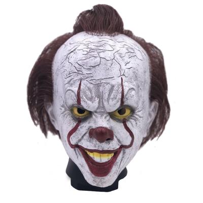 China Eco-friendly Handmade Chingo That Clown Mask Customization Pennywise Masquerade Head Party Cosplay Party Town Halloween Full Face Mask for sale