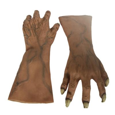 China Halloween Prop Halloween Props Mens Monster Gloves Latex Long Horror Hands Haunted House Costume Accessory for sale