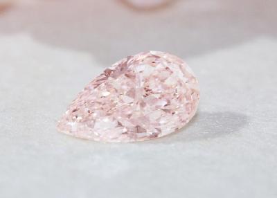 China Sakura Pink Pear Shape Lab Gekweekte Roze Diamanten 1.5ct-2ct Te koop