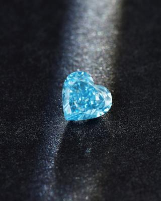 China 1.52ct Lab Grown Blue Diamond Heart Loose Diamond 10 Mohs for sale