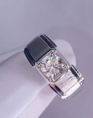 China Männer-Diamantring Weißer Diamantring Verlobungsring Hochzeitsringe Lab-Grown Diamantringe zu verkaufen