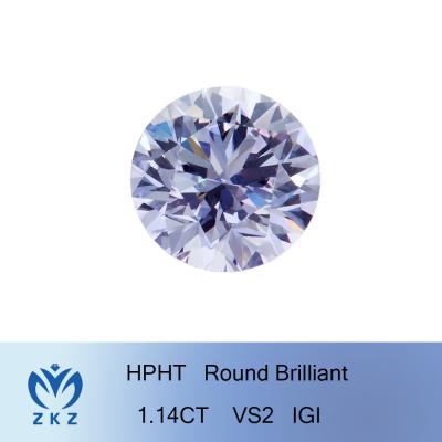 China Customizable Lab Grown Diamond 1.14 Carat CVD HPHT Round White Diamond certified synthetic diamonds for sale