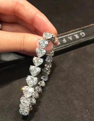 China Heart Shape Eternal Diamond Bracelet Lab Grown Diamond Bracelet Fine Diamond Jewelry for sale