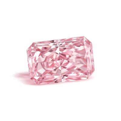 China 1.13ct Fancy Light Pink Radiant Shape Lab Created Diamond VVS Carbon Material with IGI Certificate for sale