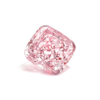 China Sakura Pink Cushion Shape Lab Grown Diamonds Fancy Pink VVS-VS IGI Certified CVD Synthetic Diamond for sale