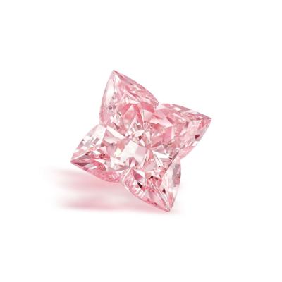 China Sakura Pink Vivid Cut Lab Grown Diamonds Fancy Pink VVS-VS IGI Certified CVD Man Made Diamond for sale