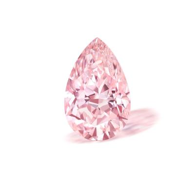 China Sakura Pink Pear Shape Lab Grown Diamonds Fancy Pink VVS-VS IGI Certified Custom Cut Lab Diamond for sale