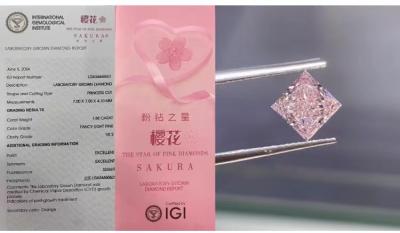 China Sakura Pink Lab Grown Diamonds Pink Diamonds Lab Created Colored Diamonds prime source en venta