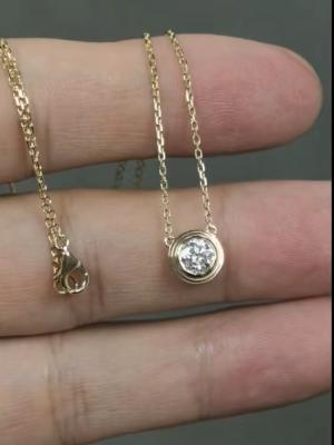 China Round Shape Lab Grown Diamond Pendants For Gift Lucky Eye Necklace Pendant Jewelry for sale