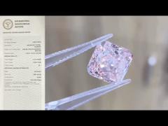 Lab Created Colored Diamonds cushion loose diamond fancy intense pink