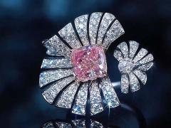 Elegant Jewelry Design For Banquet Pink Lab Grown Diamond Ring Luxury Design