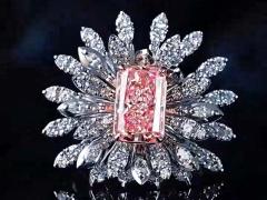 Luxury Jewelry Design Pink Lab Grown Diamond Ring For Women