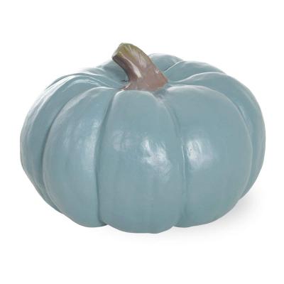 China Cool Dark Blue Resin Pumpkin Resin Pumpkin Crafts For Thanksgiving for sale