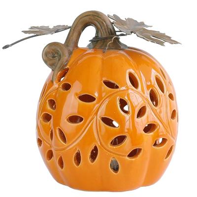 China Europe Harvest Pumpkin Ceramic Table Decoration for sale