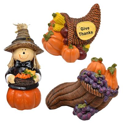 China Europe Thanksgiving Decorations Scarecrow Pumpkin Figurine Table Top Harvest Centerpieces For Shelf Fireplace Autumn Party Decor for sale