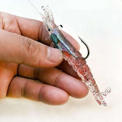 China Vivid Fish Action Lure Swimming Soft Lit New Squid Edges Silicone Bait For Fishing for sale