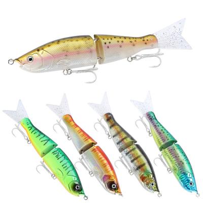 China Bright Color Saltwater Catsing Game The Big Lure The Lure Metal Jig Two-piece Fishing Soft Bait for sale