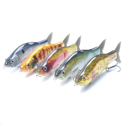 China Wholesale Crank Fishing Lures Shad Fish Lure Fishing Bait Bright Color Two Piece Soft Bait for sale