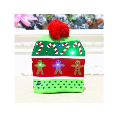 China Eco - Friendly Funny Christmas Partty Winter Hats Light Up Christmas Hats for sale