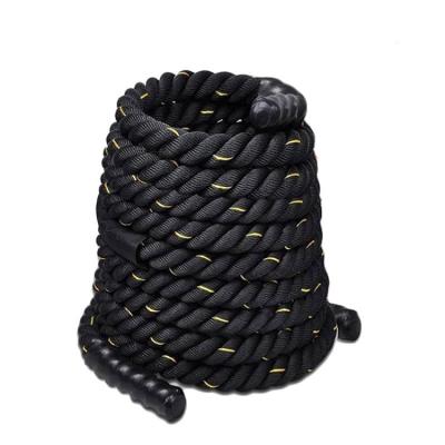 China Durable Strand Twisted Polyester Gym Fitness Equipment Strength Training Battle Power Rope for sale