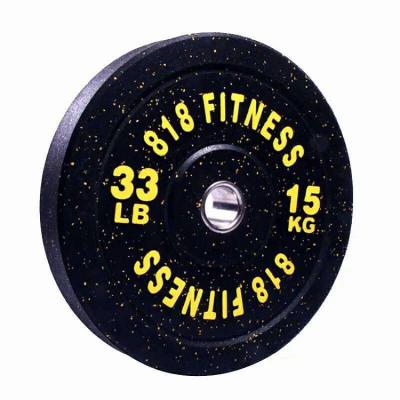 China Factory Sale Durable Weight Plates Rubber Cover Barbell Lb Bumper Plate for sale