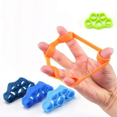 China Factory Price Portable Silicone Hand Grip Strengthener Resistance Bands Finger Testing for sale