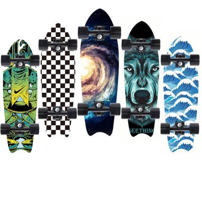 China Good quality wear-resistant professional surfboard skateboard longboard decks 7 ply China maple surf skateboard for sale