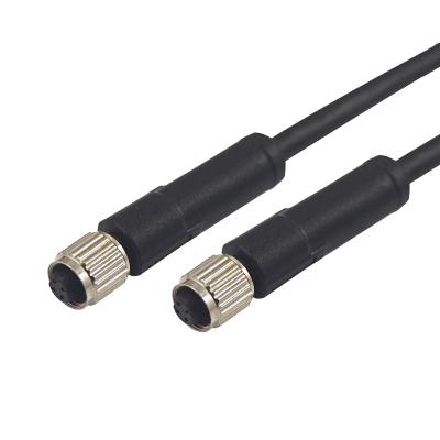 China M5 4pin female straight automotive connector ip67 waterproof cable for sale