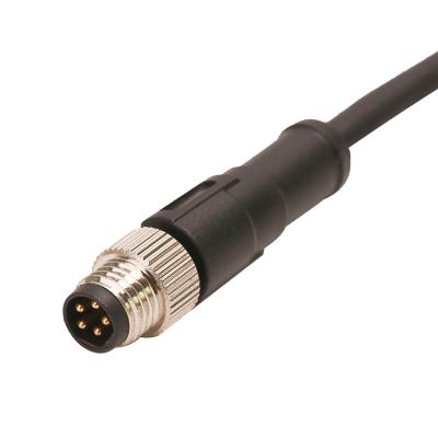 China M8 5pin Automotive Male To Male Molding Type Waterproof Sensor Cable for sale