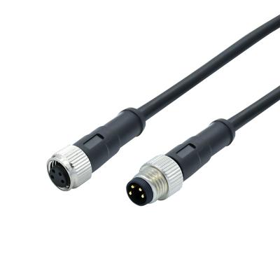 China Industrial Waterproof Circular Female Male M8 3 4 Pin Use IP67 IP68 Cable Connector for sale