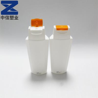 China Shampoo Bottle HDPE 200ml Cosmetic Bottle Eco-friendly Plastic Hair Conditioner Bottle With Flip Cap zu verkaufen