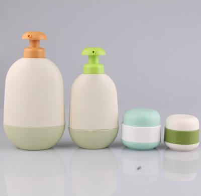 중국 300ml cosmetic spacial lotion cosmetic packaging set HDPE plastic shampoo bottle for baby care products 판매용