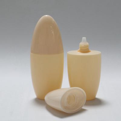 China Cosmetic Recycled HDPE 50ml Bottle Base Cosmetic Packaging Plastic Bottle With Dropper zu verkaufen